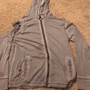 Rock & Republic Zip-Up Light Sweatshirt